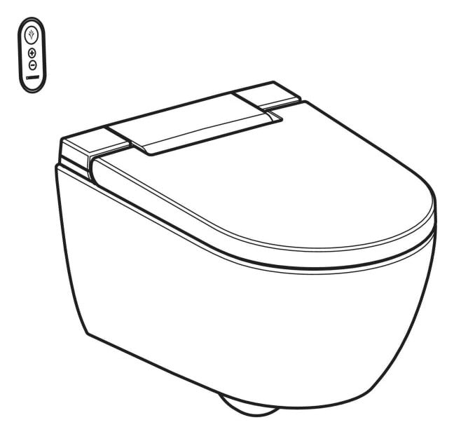 Geberit AquaClean Alba WC-Komplettanlage Wand-WC