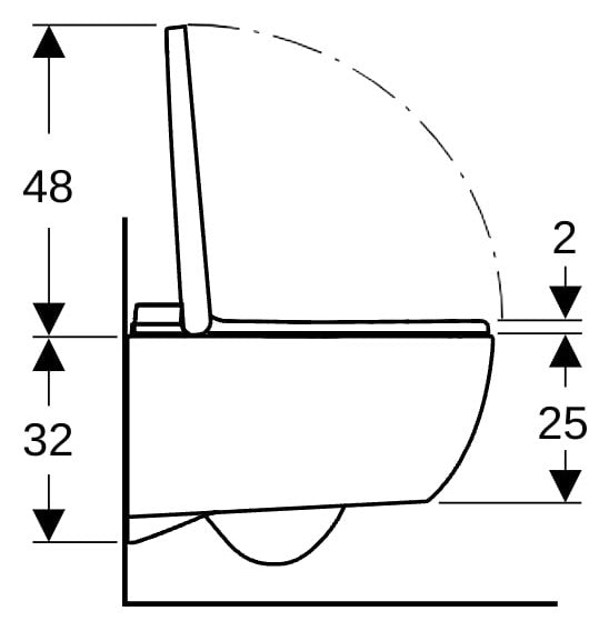 Geberit AquaClean Alba WC-Komplettanlage Wand-WC