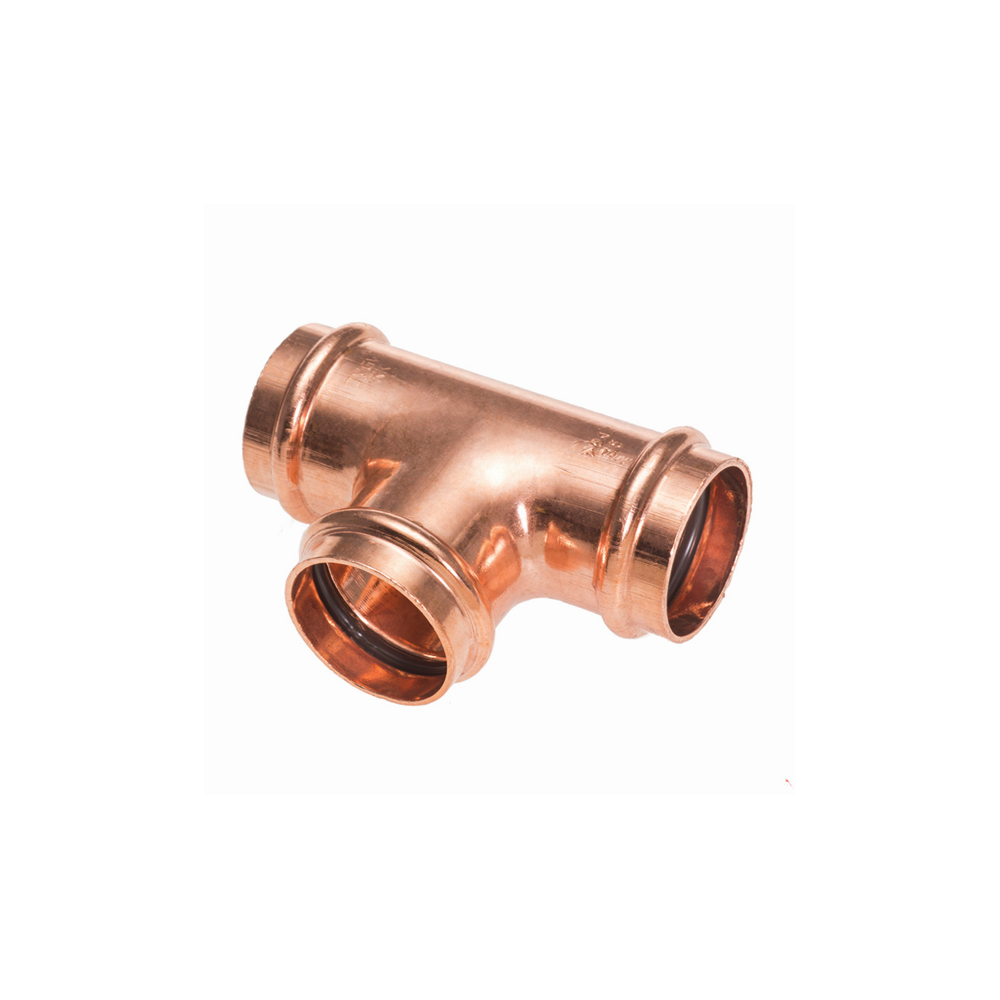 Kupferpress T-Stück 22x18x15mm, reduziert, 3xI